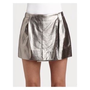DVF Silver Metallic Skirt- Sz10